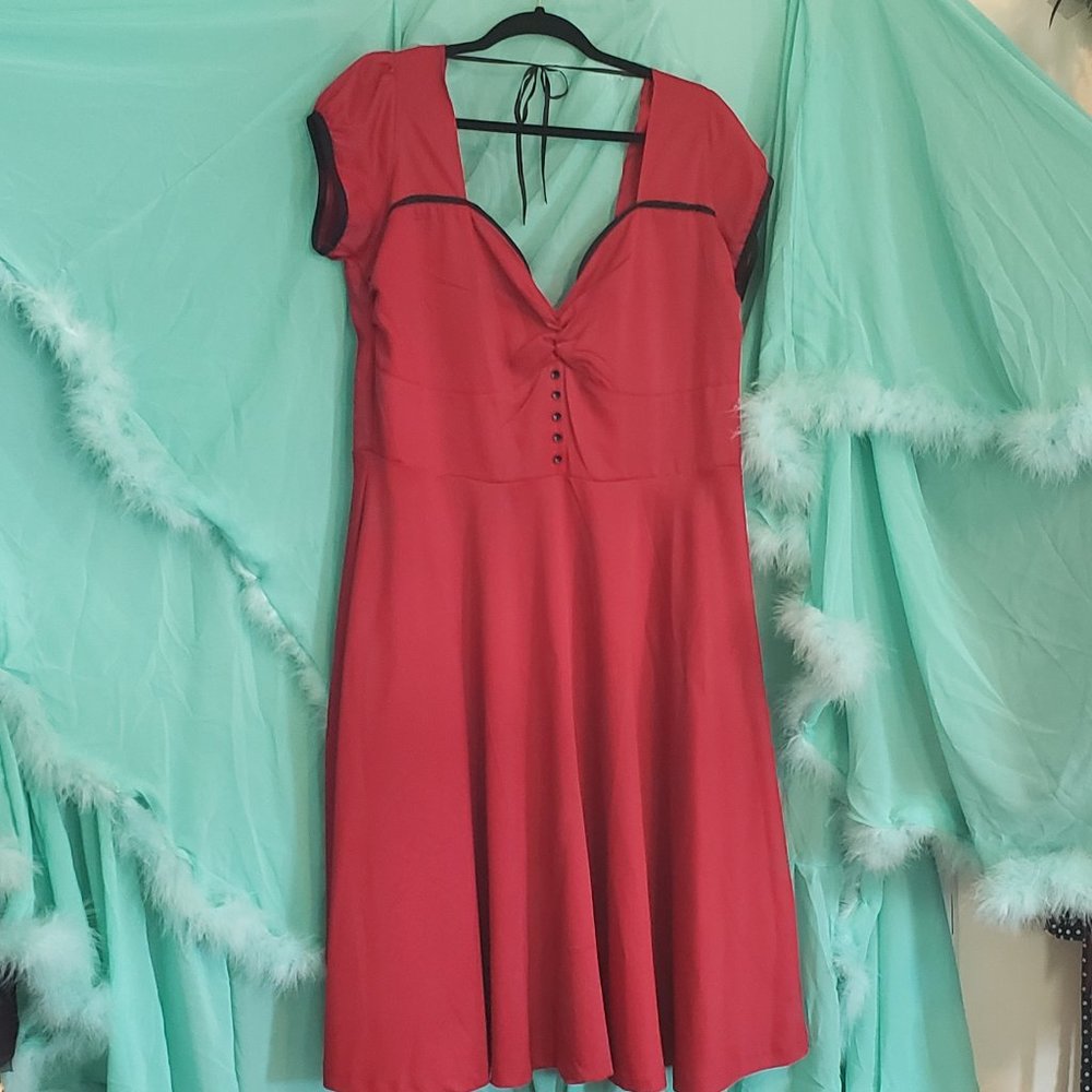 Red lindybop dress